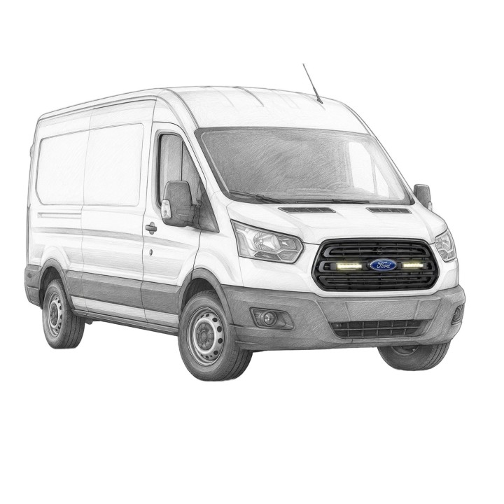 Mocowania lamp LED w atrapę ORAX Systems — Ford Transit Mk8 / V363 2014-2019 (pod OSRAM VX180-SP SR)