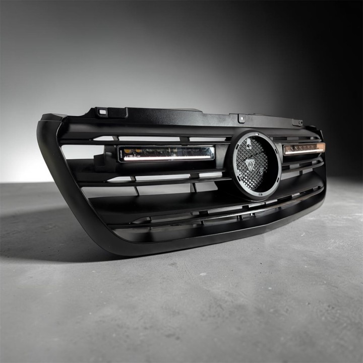 Two OSRAM MX250-CB LED Lamps with ORAX Systems Grille Brackets — Mercedes-Benz Sprinter W907/W910 - view 3