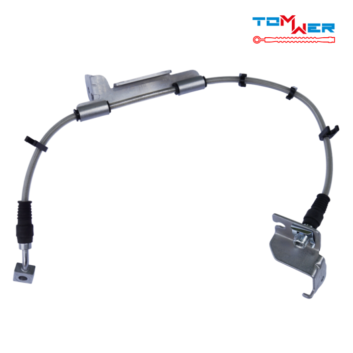 Tomwer Braided Brake Line — Wrangler JL, left rear
