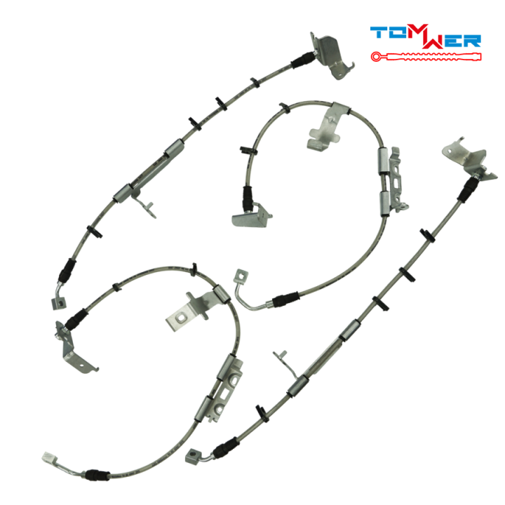 Tomwer Braided Brake Line — Wrangler JL, left rear - view 2