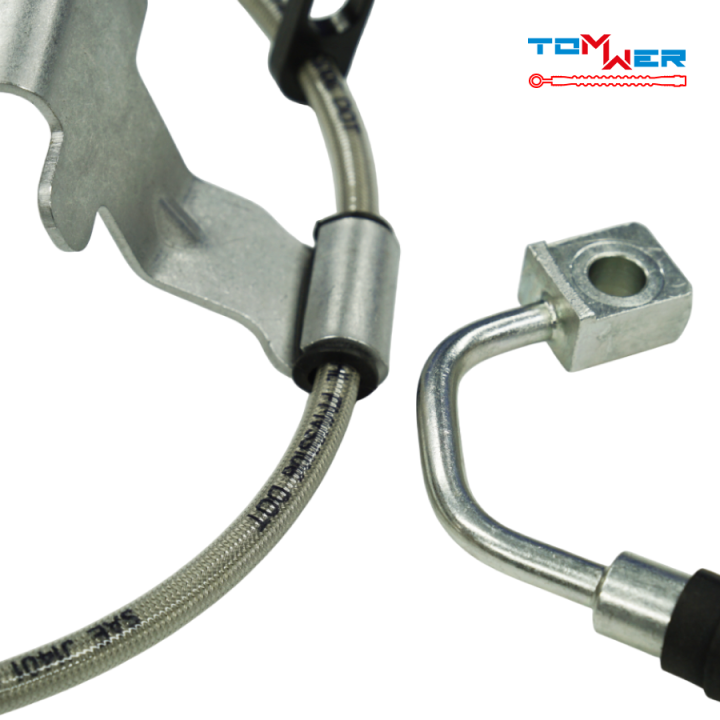 Tomwer Braided Brake Line — Wrangler JL, left rear - view 6