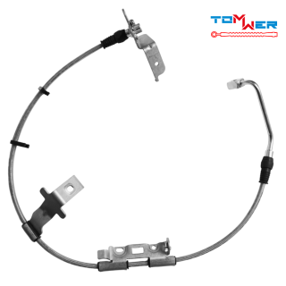 Tomwer Braided Brake Line — Wrangler JL Sport, left front