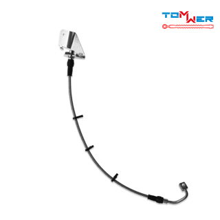 Tomwer Braided Brake Line — Gladiator JT, right rear