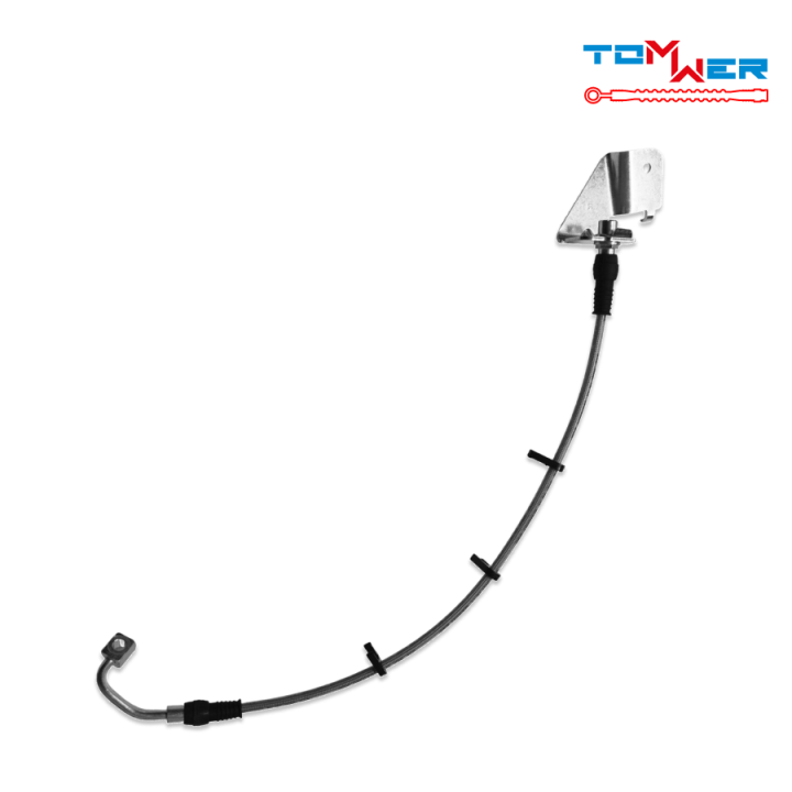 Tomwer Braided Brake Line — Gladiator JT, left rear