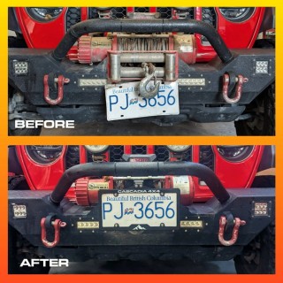 Cascadia 4x4 Flipster V3 CHF101 — Winch License Plate Mounting System - view 2
