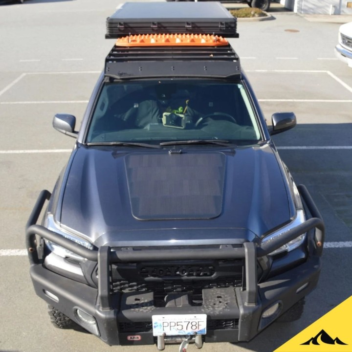 Cascadia 4x4 VSS System™ 2.0 CHF159 — 92 W Hood Solar Panel for Ram HD, Ford F-150, Toyota Tacoma, Tundra, Land Cruiser - view 8
