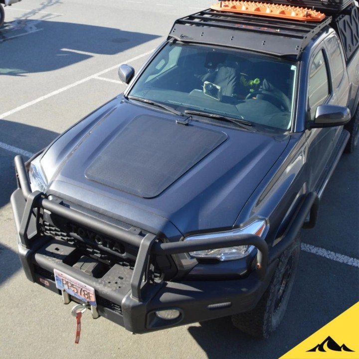 Cascadia 4x4 VSS System™ 2.0 CHF159 — 92 W Hood Solar Panel for Ram HD, Ford F-150, Toyota Tacoma, Tundra, Land - view 10