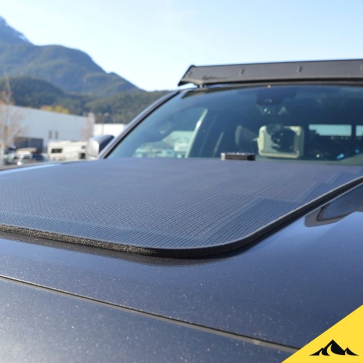 Cascadia 4x4 VSS System™ 2.0 CHF159 — 92 W Hood Solar Panel for Ram HD, Ford F-150, Toyota Tacoma, Tundra, Land - view 11