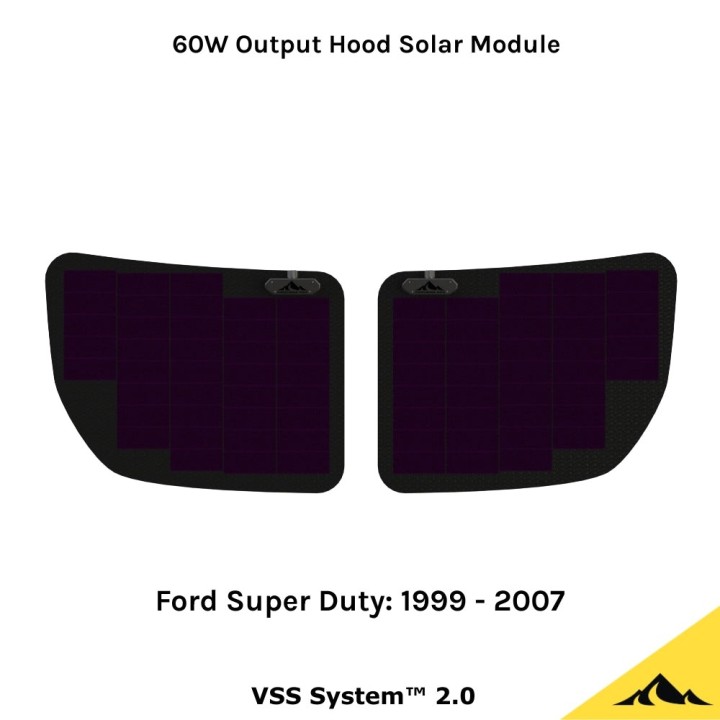 Cascadia 4x4 VSS System™ 2.0 CHF167 — Hood Solar Panel, Ford Super Duty 1999–2007 - view 2