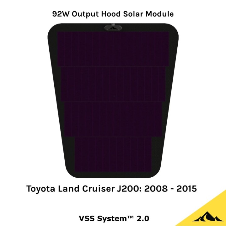 Cascadia 4x4 VSS System™ 2.0 CHF159 — 92 W Hood Solar Panel for Ram HD, Ford F-150, Toyota Tacoma, Tundra, Land - view 14