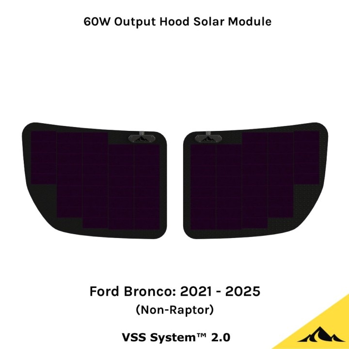 Cascadia 4x4 CHF151 60W Hood Solar Panel Ford Bronco