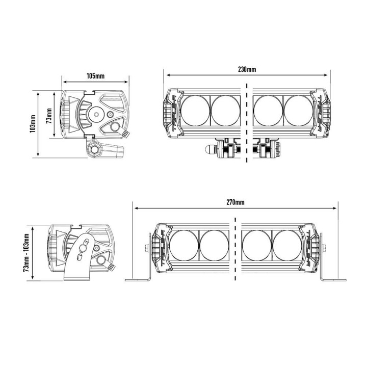 LAZER Triple-R 750 Wide – 4,620 lm – 587 m – ECE R112 (Ref