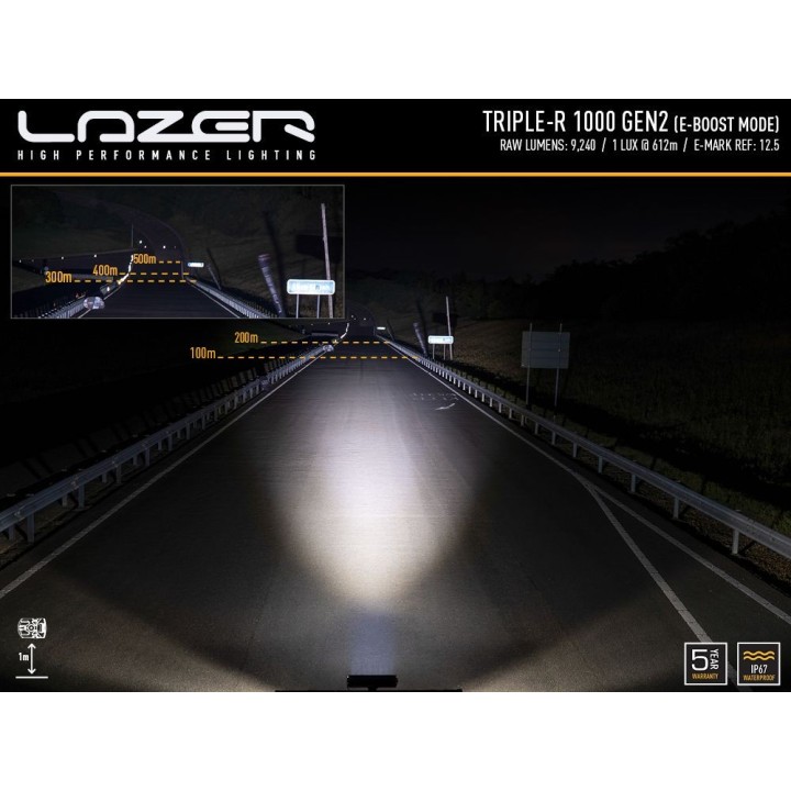 LAZER TRIPLE-R 1000 Beacon with warning beacon – 9240 lm
