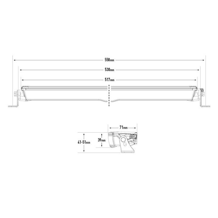 Lazer Glide 18 - LED light bar – 11500Lm – 1095 m – ECE
