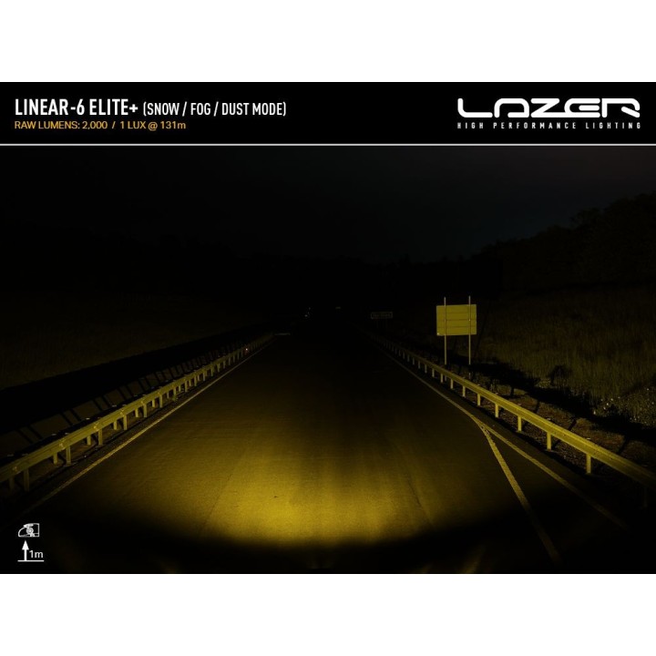 LAZER Linear 6 Elite+ – 5,100 lm – 600 m – ECE R149 - 12.5