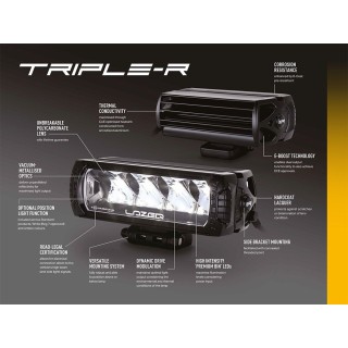 Kit of two LAZER TRIPLE-R 750 Beacon (Gen2) with factory grille mounting system - Ford Transit Custom Sport (2024 -) - view 2