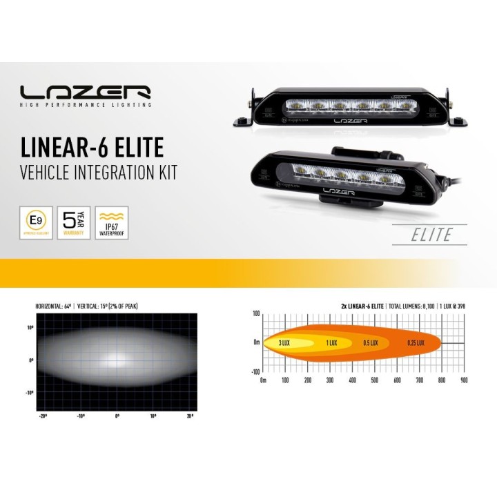 Kit of two LAZER Linear 6 Elite - Volkswagen T7 (2022 -)