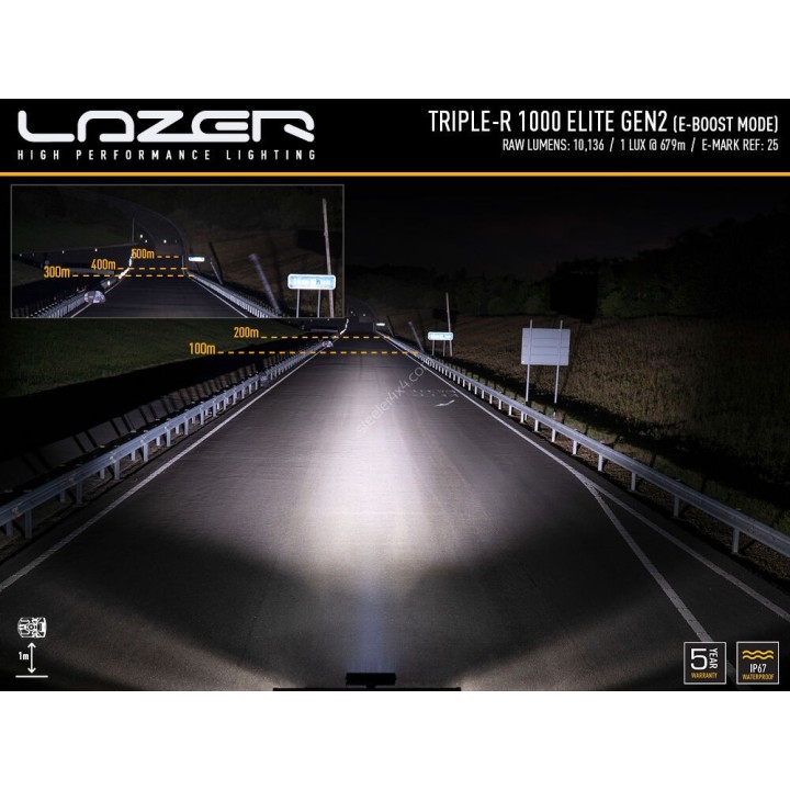 Driving and work light kit for pakietu GR on spojler - Toyota Hilux (2021 -) LAZER High Performance LED Lighting - view 4