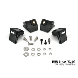 Kit with LAZER Linear 6 with factory grille mounting system - Isuzu D-Max (2024 - 2026 -) - view 2