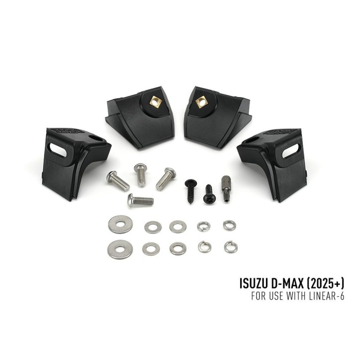 Kit with LAZER Linear 6 with factory grille mounting system - Isuzu D-Max (2024 - 2026 -) - view 2