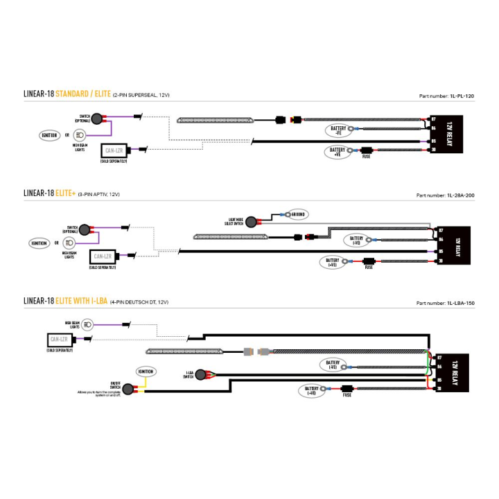 Kit with LAZER Linear 18 - with factory grille mounting system - Toyota Tacoma TRD (2024 -) - view 5