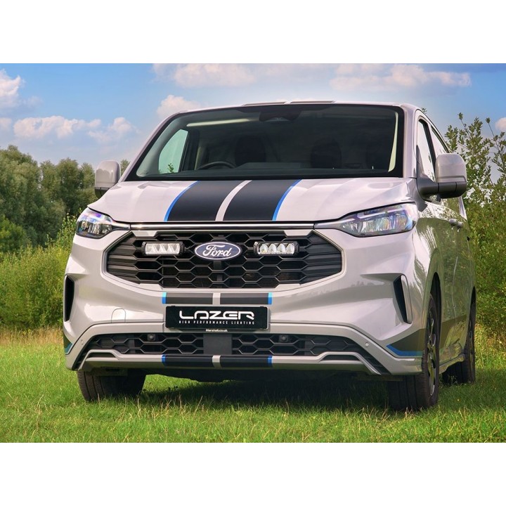 Kit of two LAZER TRIPLE-R 750 (Gen2) with factory grille mounting system - Ford Transit Custom Sport (2024 -) - view 3