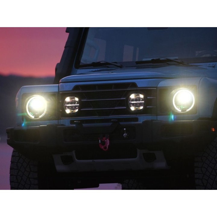 Kit with LAZER Sentinel 7" with factory grille mounting system - INEOS Grenadier - view 5