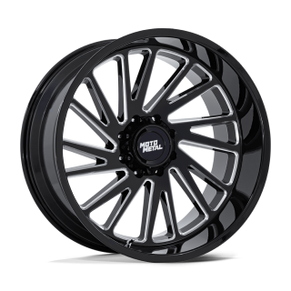 Moto Metal COMBAT alloy wheel Gloss Black Milled 12.0x22 ET-44 8x165.1