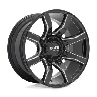 Moto Metal SPIDER alloy wheel Gloss Black Milled 12.0x22 ET-44 8x165.1