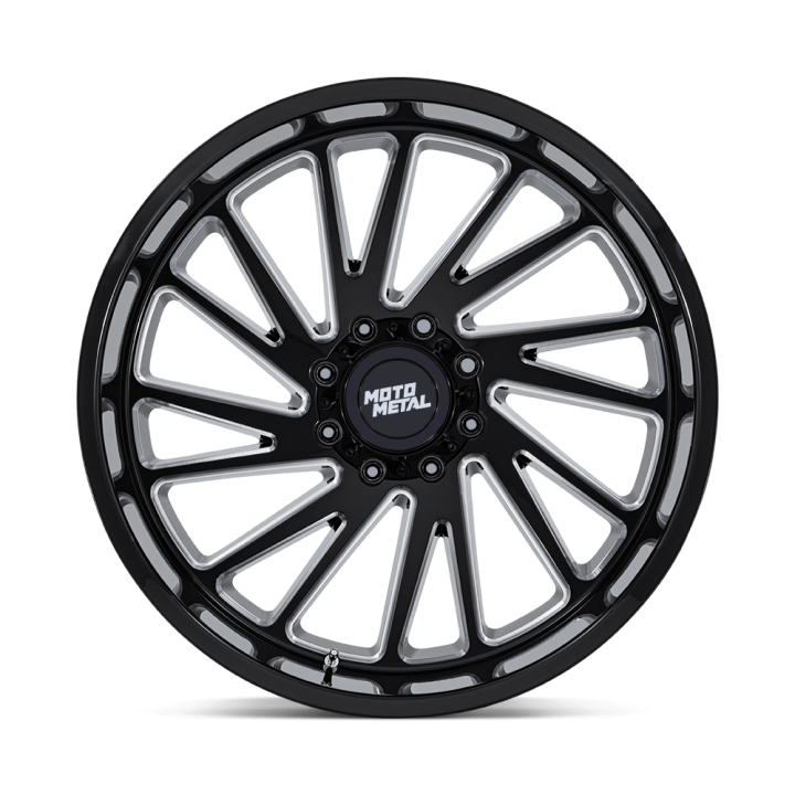 Moto Metal COMBAT alloy wheel Gloss Black Milled 12.0x22 ET-44 8x165.1 - view 2
