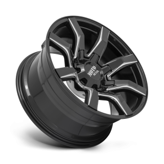 Moto Metal SPIDER alloy wheel Gloss Black Milled 12.0x22 ET-44 8x165.1 - view 2
