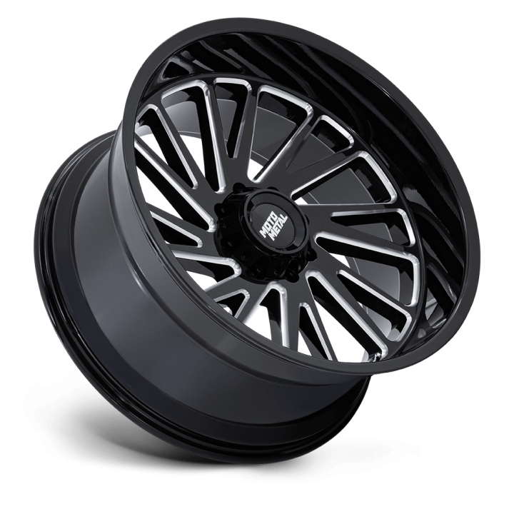 Moto Metal COMBAT alloy wheel Gloss Black Milled 12.0x22 ET-44 8x165.1 - view 3