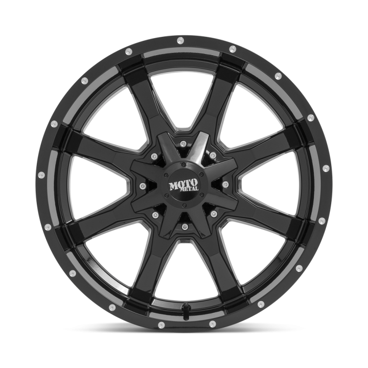 Moto Metal MO970 alloy wheel Gloss Black With Milled Lip 8.0x16 ET0 6x139.7 - view 3
