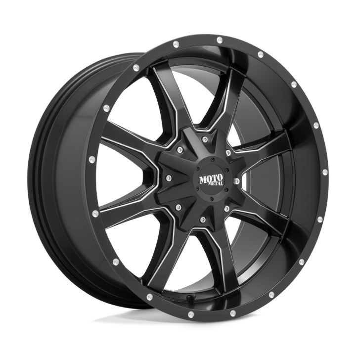Moto Metal MO970 alloy wheel Semi Gloss Black Milled 10.0x18 ET-24 6x139.7