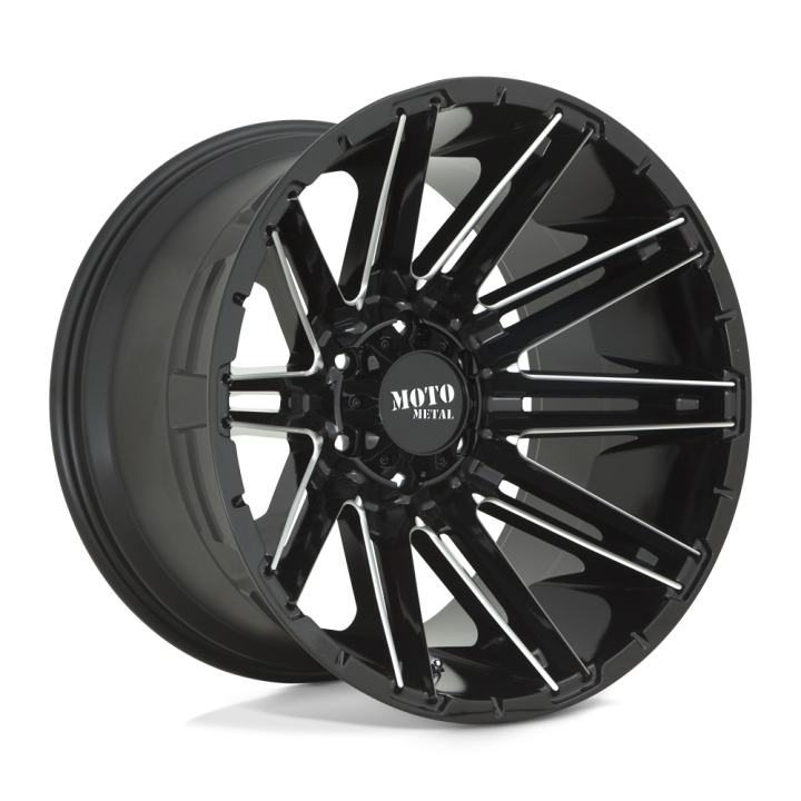 Moto Metal KRAKEN alloy wheel Gloss Black Milled 9.0x20 ET0 6x135