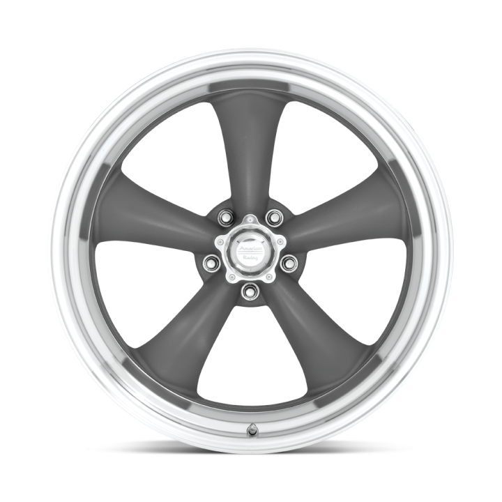 American Racing CLASSIC TORQ THRUST II alloy wheel Mag Gray Machined Lip 6.0x14 ET-2 5x114.3 - view 2