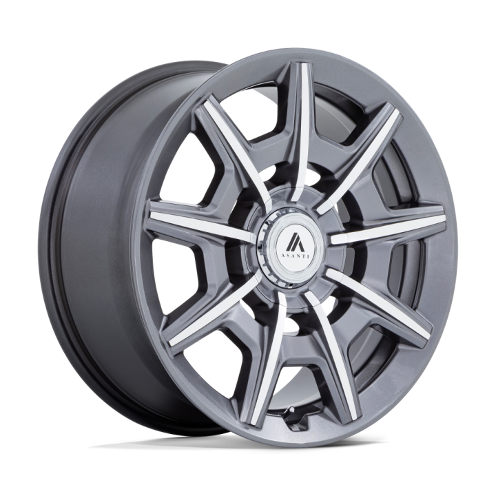 Asanti ESQUIRE alloy wheel Gloss Anthracite Bright Machined 10.5x22 ET18 5x120