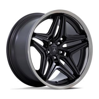 Asanti DUKE alloy wheel Satin Black With Ddt Lip 9.0x22 ET15 5x120