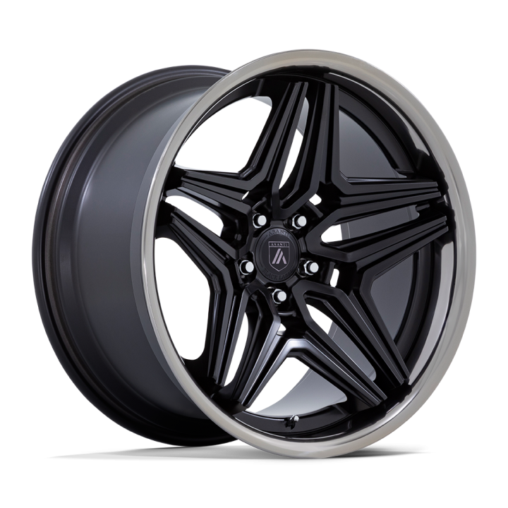 Asanti DUKE alloy wheel Satin Black With Ddt Lip 9.0x22 ET15 5x120