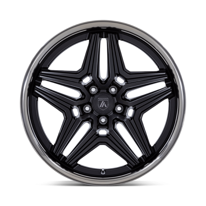 Asanti DUKE alloy wheel Satin Black With Ddt Lip 9.0x22 ET15 5x120 - view 3
