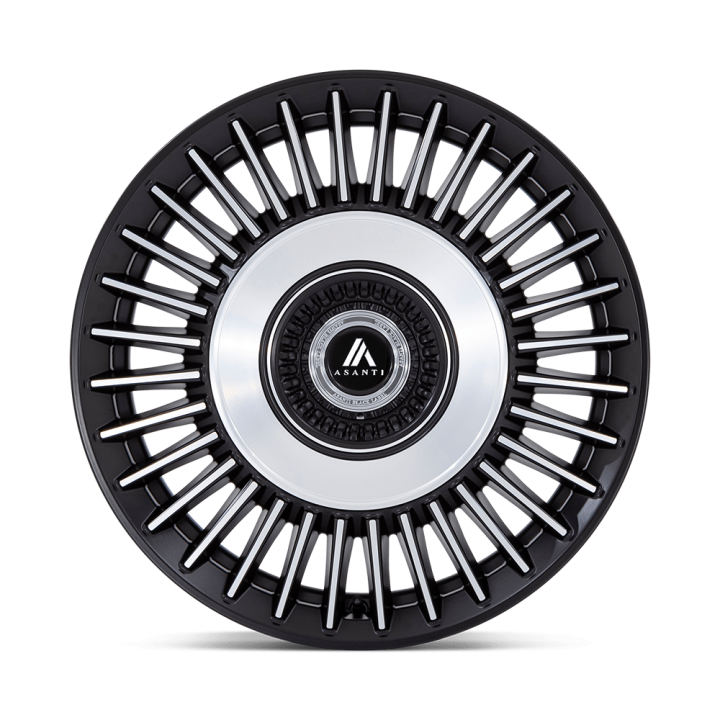Asanti TIARA alloy wheel Satin Black With Bright Machined Face 9.0x22 ET27 5x120 - view 2
