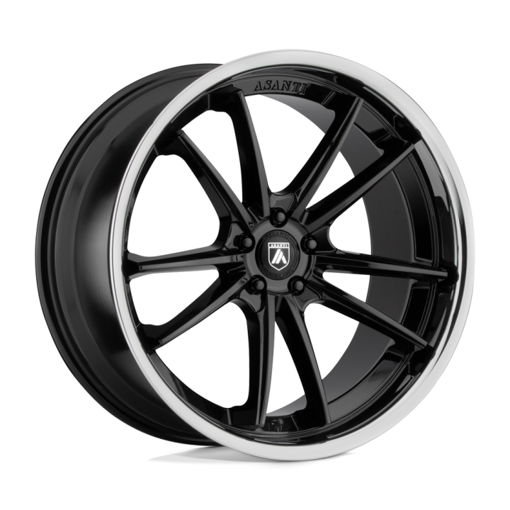 Asanti SIGMA alloy wheel Gloss Black Chrome Lip 9.0x22 ET32 5x120