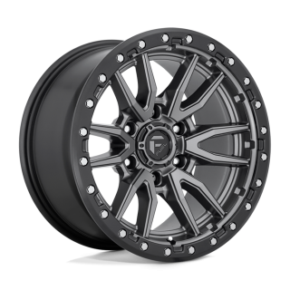 Fuel REBEL alloy wheel Matte Gun Metal Black Bead Ring 10.0x20 ET-18 5x127