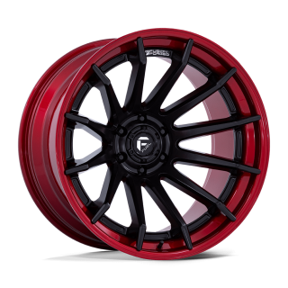 Fuel BURN alloy wheel Matte Black With Candy Red Lip 10.0x20 ET-18 5x127
