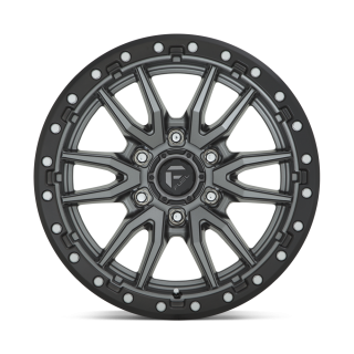 Fuel REBEL alloy wheel Matte Gun Metal Black Bead Ring 9.0x18 ET1 6x120 - view 2