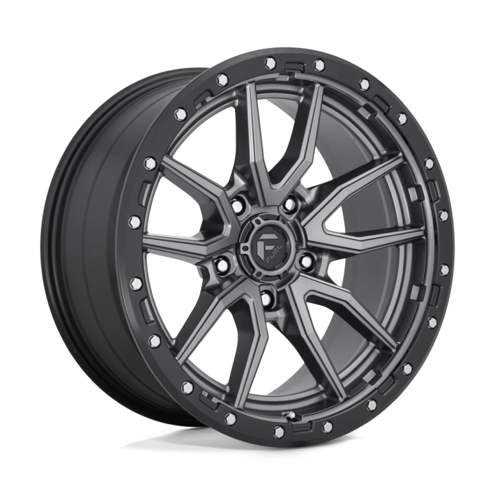 Fuel REBEL alloy wheel Matte Gun Metal Black Bead Ring 9.0x20 ET1 5x150