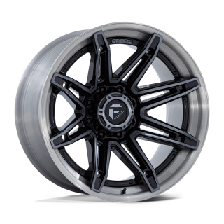 Fuel BRAWL alloy wheel Gloss Black With Brushed Gray Tint Face & Lip 12.0x24 ET-44 8x165.1