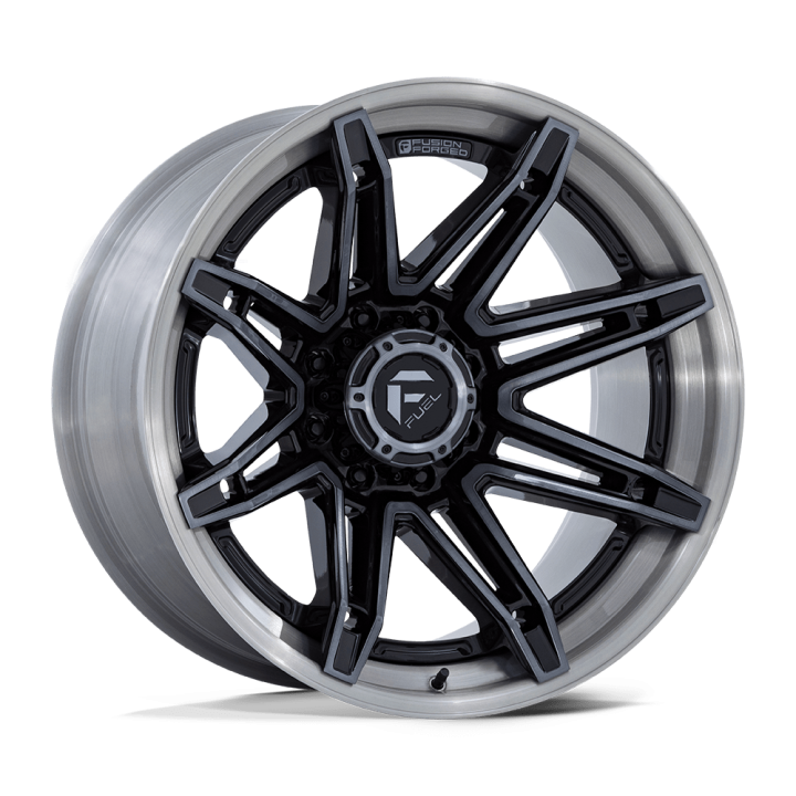 Fuel BRAWL alloy wheel Gloss Black With Brushed Gray Tint Face & Lip 12.0x24 ET-44 8x165.1