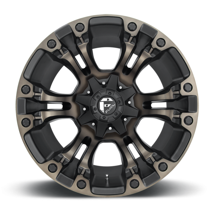 Fuel VAPOR alloy wheel Matte Black Double Dark Tint 10.0x17 ET-18 8x165.1 - view 2