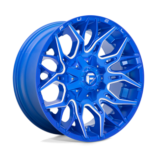 Fuel TWITCH alloy wheel Anodized Blue Milled 12.0x22 ET-44 8x165.1